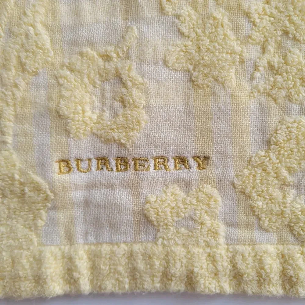 Vintage Burberry Authentic Hand Towels Lot Of 3 Pink Yellow Cotton Bundle‎
